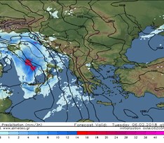 Πρόγνωση καιρού - Τρίτη, 6 Φεβρουαρίου 2018