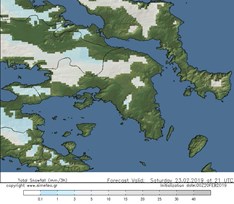 Εκτίμηση σχετικά με τις προβλεπόμενες χιονοπτώσεις στην Αττική