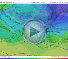 SiMeteo.gr - Πρόβλεψη θερμοκρασίας 850hpa 13... 17/3/2020